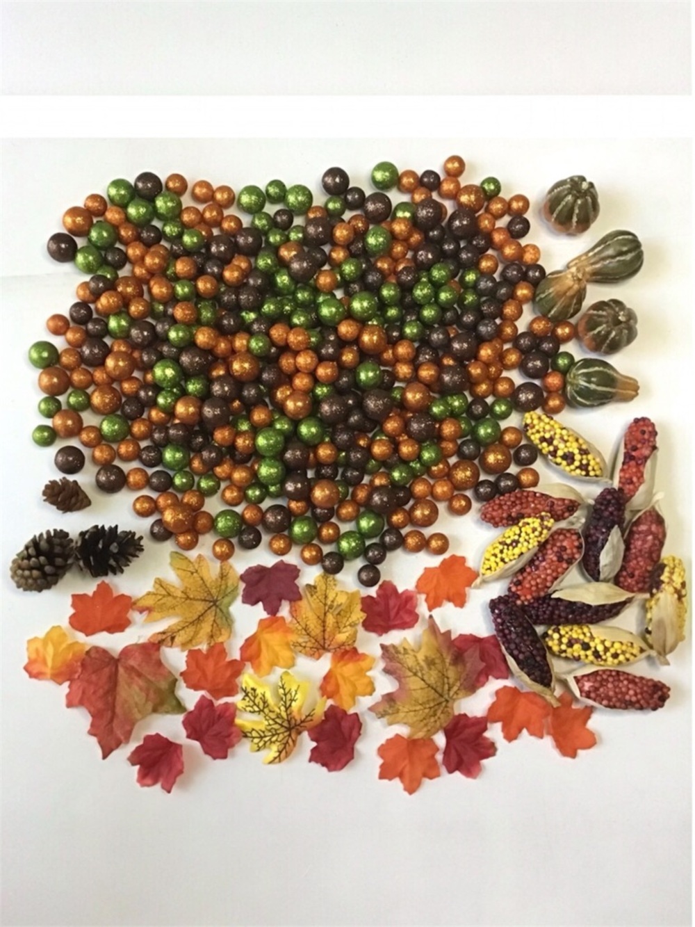 Crafting Supplies Decorative Autumn Fall Thanksgiving Balls Leaves Gourds Corn